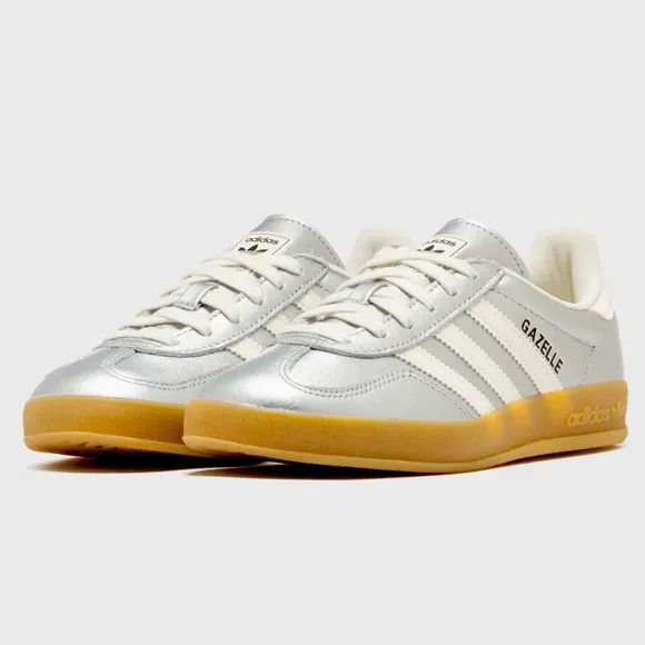 adidas | Shoes | Adidas Gazelle Indoor Silver Metallic